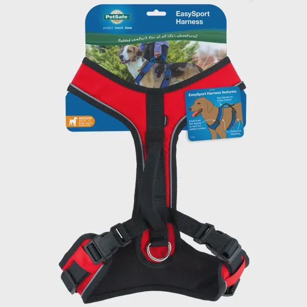 PETSAFE EASYSPORT HARNESS MEDIUM RED