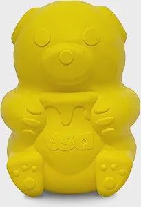 SodaPup Honey Pot Treat Dispenser Yellow