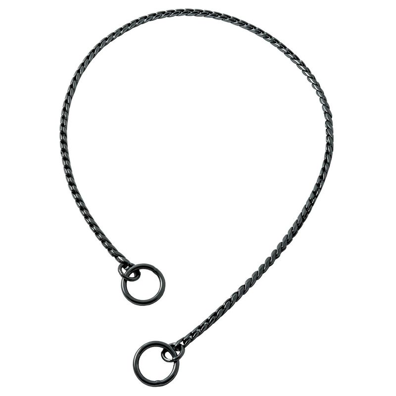 SLIP SNAKE CHAIN 2.4MM X 16" BLACK