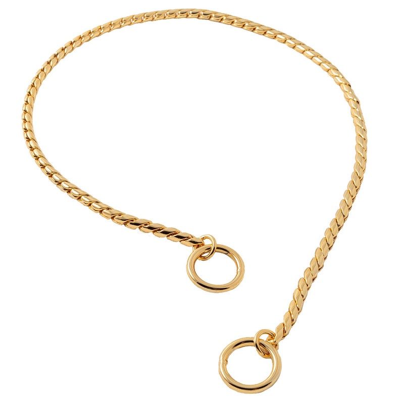 SLIP SNAKE CHAIN 2.4MM X 16&quot; GOLD