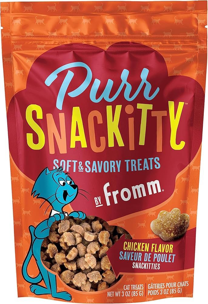 FROMM PURR SNACKITTY CHICKEN TREAT CAT 3OZ 6/CS