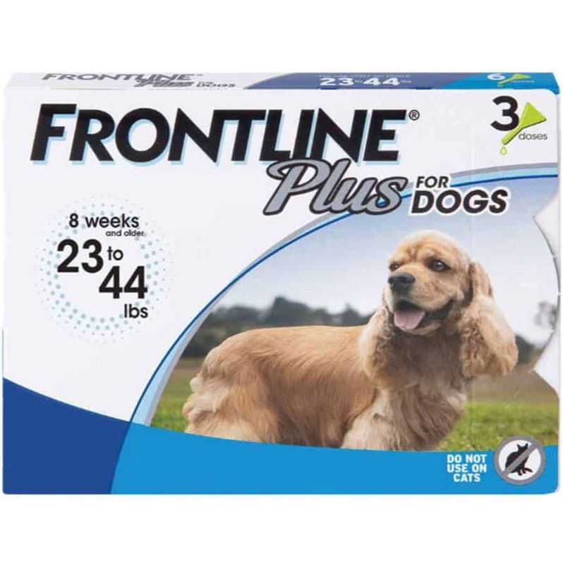FRONTLINE PLUS 3PK DOG 23-44#