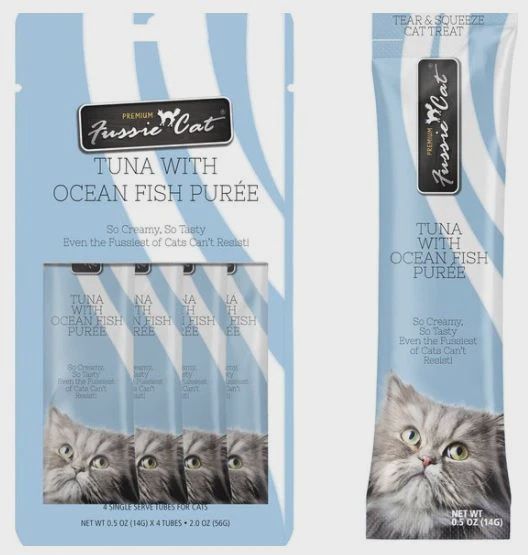 FUSSIE CAT GF TUNA &amp; OCEANFISH 4CT PUREE