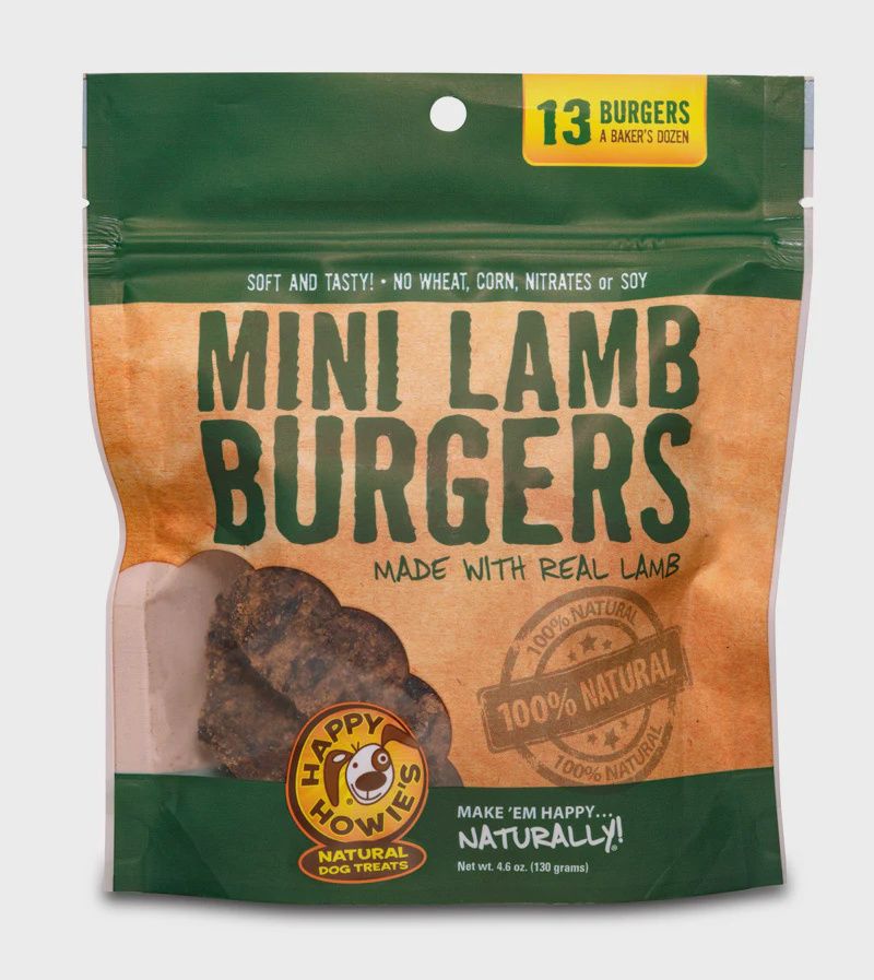HAPPY HOWIE 2&quot; LAMB BURGERS BAKER&#39;S DOZEN CS/6