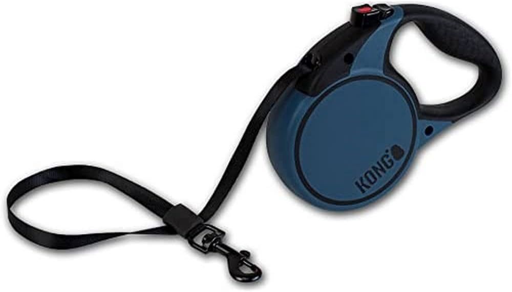 16ft Kong Retractable leash med blue