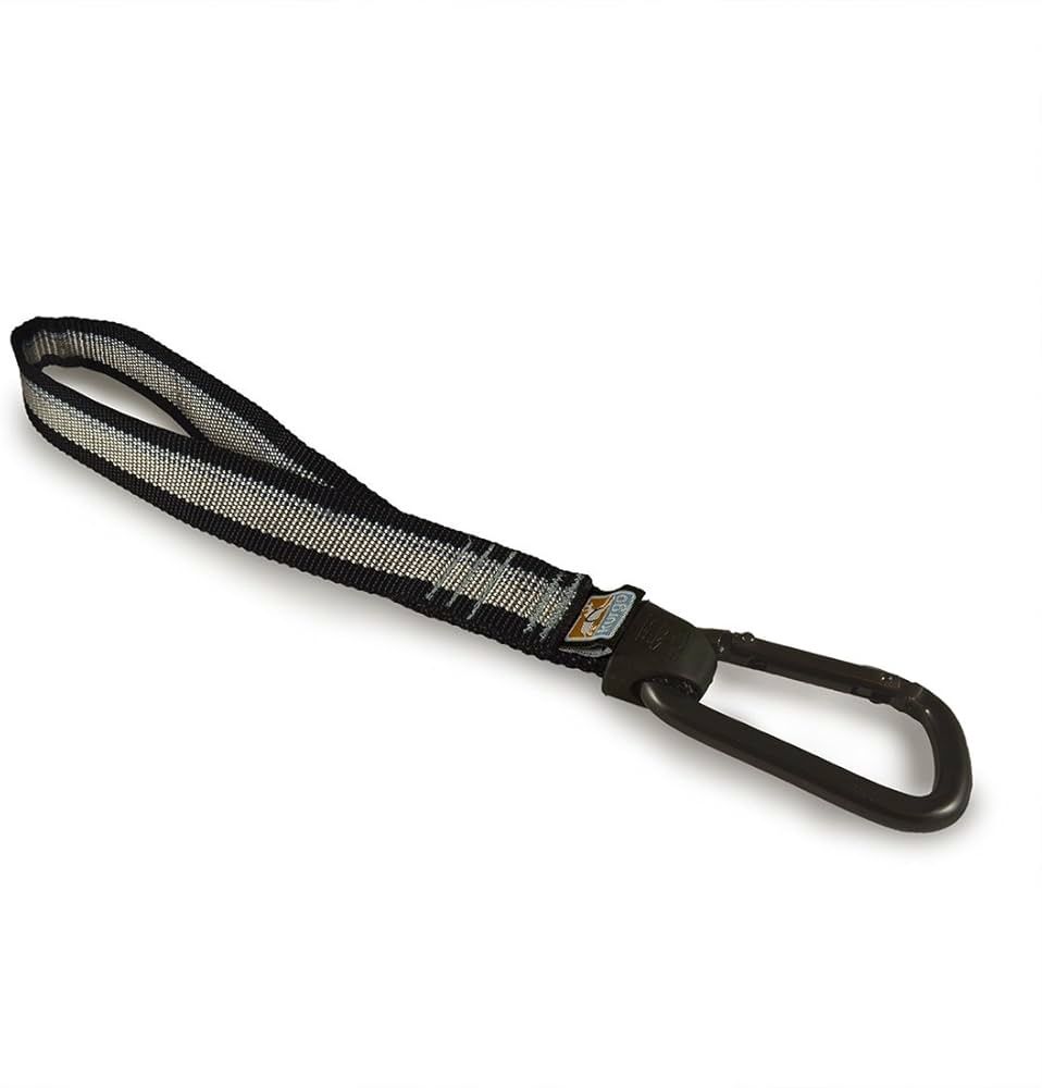 SEATBELT TETHER W/CARABINER BLACK