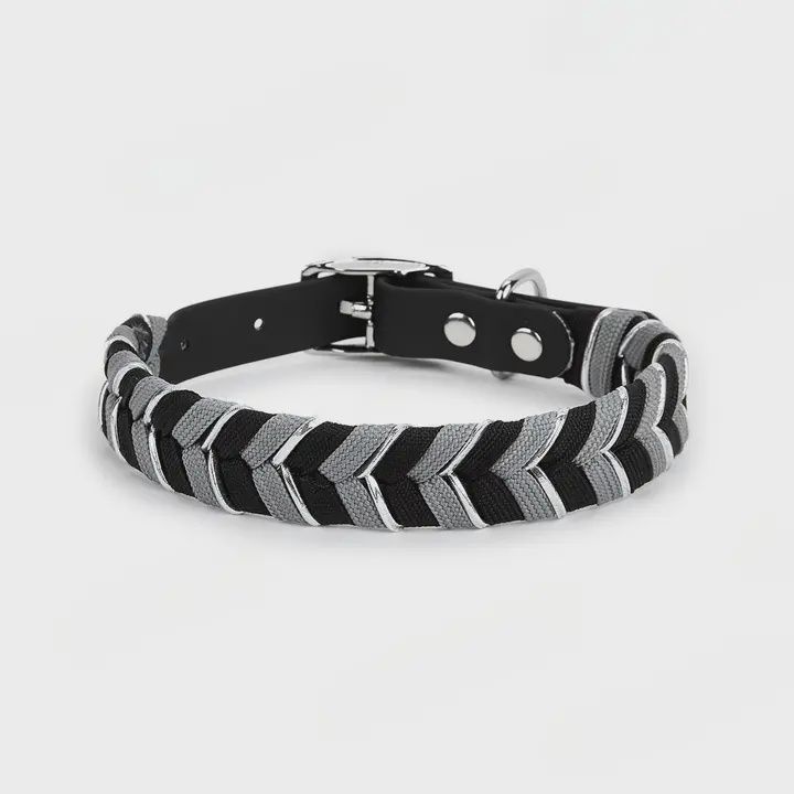 LOOFIE WATERPROOF WOVEN COLLAR - BLACK LARGE