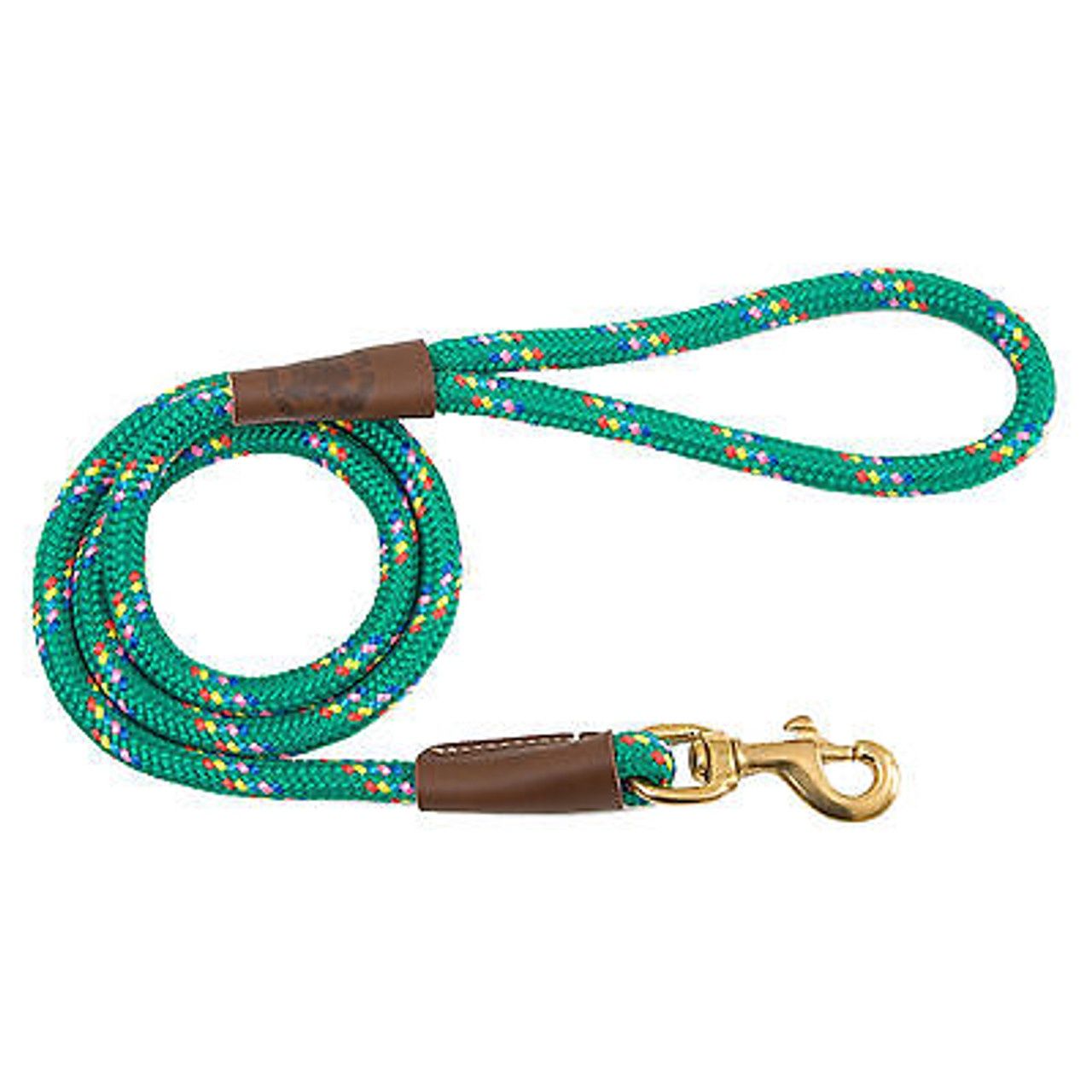 1/2&quot;x6&#39; Kelly Confetti Mendota Leash