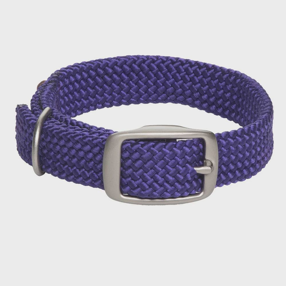 MENDOTA DOUBLE BRAID JR COLLAR 9/16&quot;W UP TO 14&quot; PURPLE