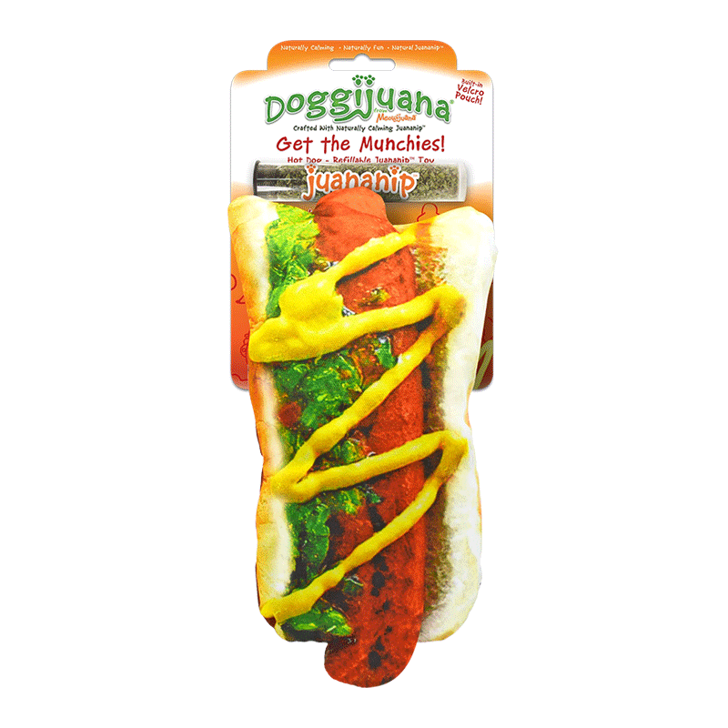 DOGGIJUANA GET THE MUNCHIES HOTDOG TOY