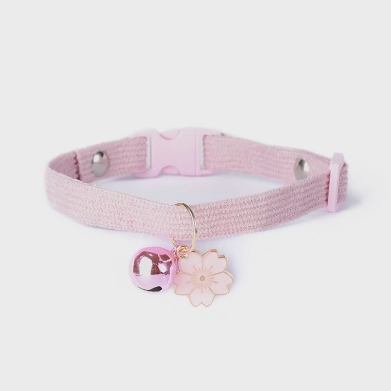 MOKKA - COLORFUL BELL CAT COLLAR - PINK SMALL
