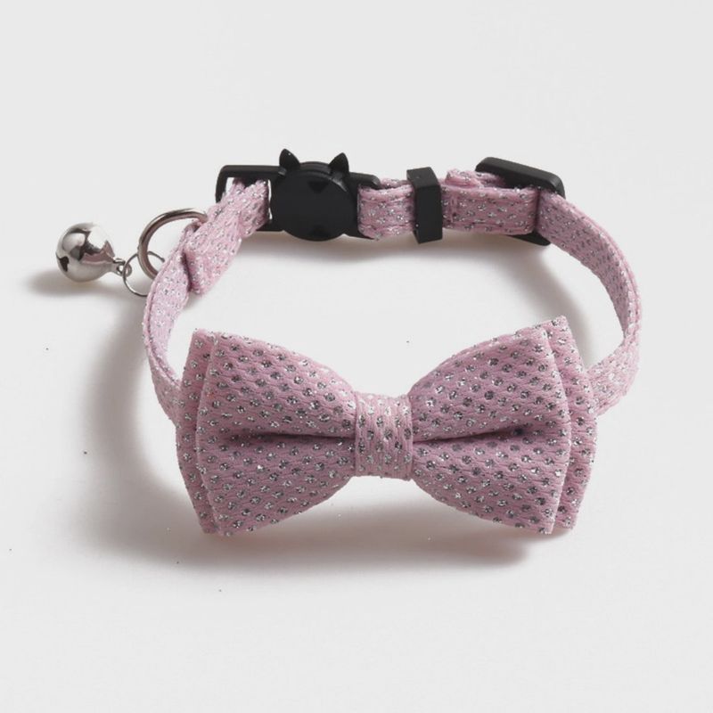 MOKKA - GLITTER BELL CAT COLLAR - PINK
