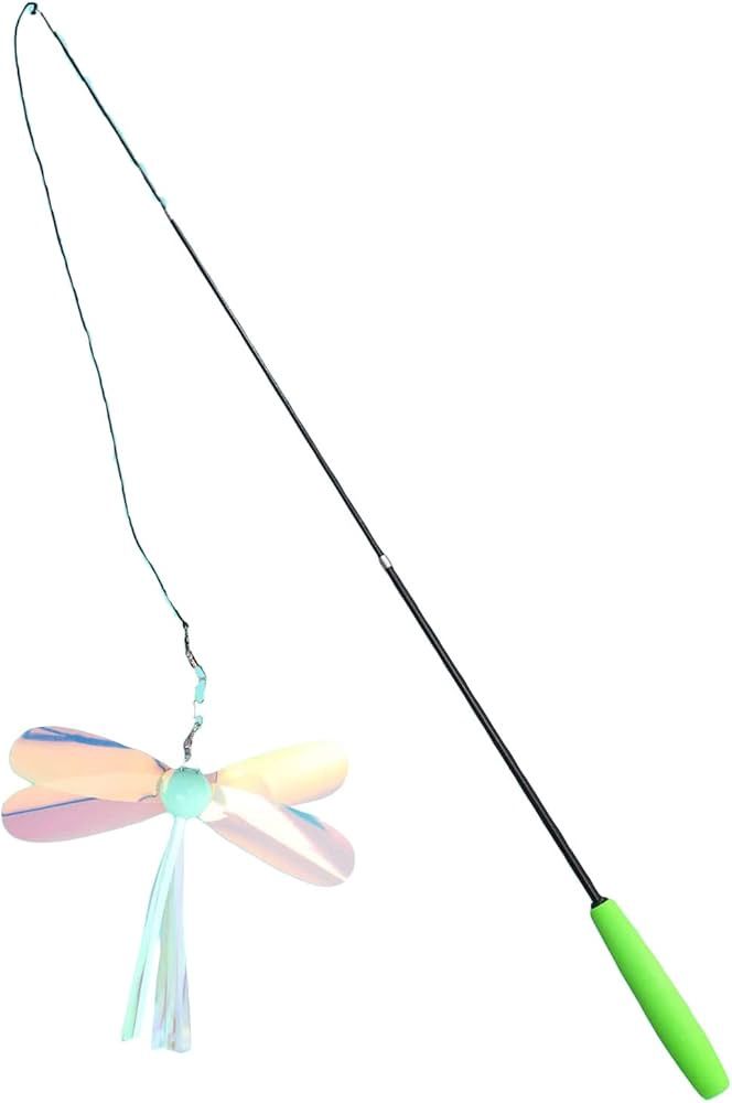 MOO - DRAGONFLY CAT TEASER WAND - GREEN