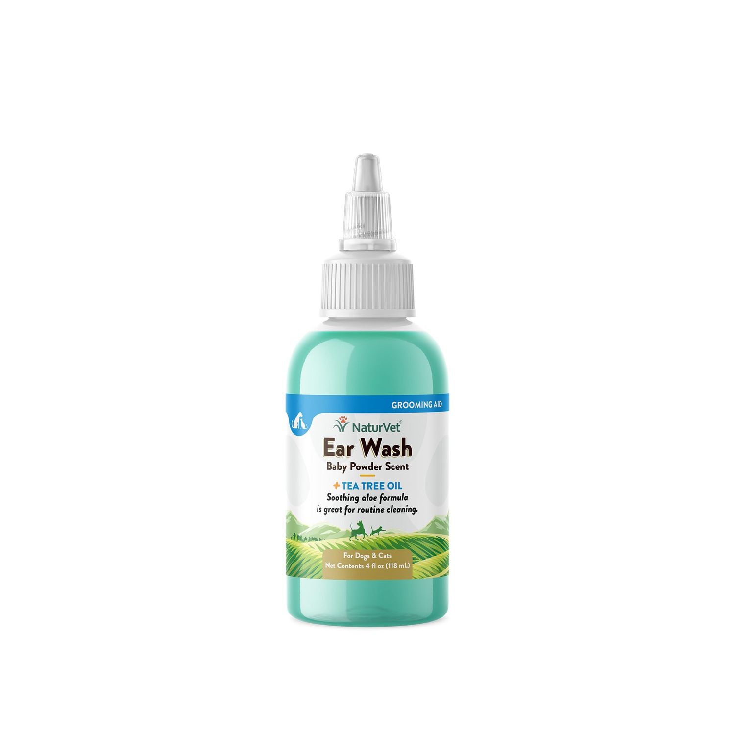 NATURVET EAR WASH W/ TEA TREE OIL 4OZ