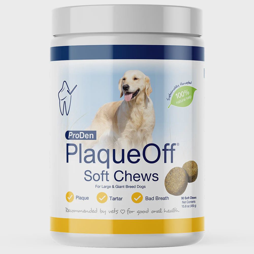 PRODEN PLAQUE OFF LARGE BREED SOFT CHEWS 90CT