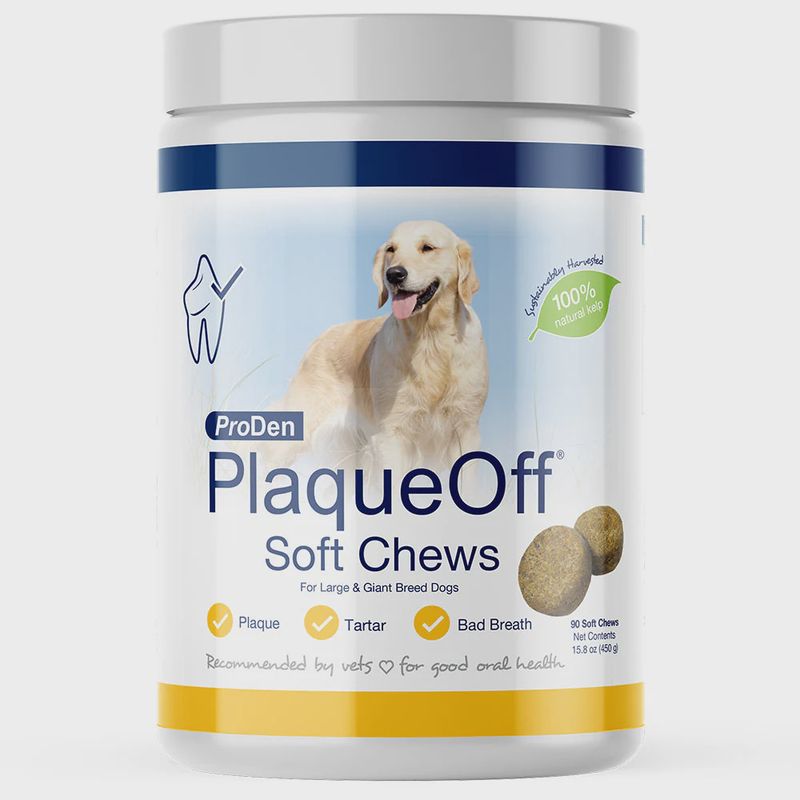 PRODEN PLAQUE OFF LARGE BREED SOFT CHEWS 90CT