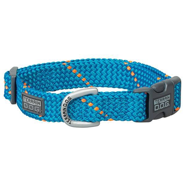 T D.O.G. MEDIUM SNAP-N-GO COLLAR BLUE/ORANGE