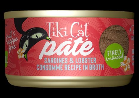 2.8OZ TIKI CAT SARDIN/LOB PATE CS/12