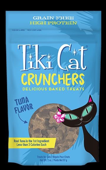 TIKI CAT CRUNCHERS TUNA TREAT 2OZ CS/6