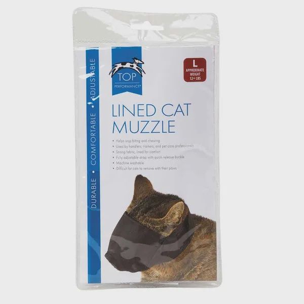 TP LINED NYLON CAT MUZZLE LG OVER 12#