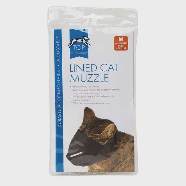 TP LINED NYLON CAT MUZZLE M 6-12#