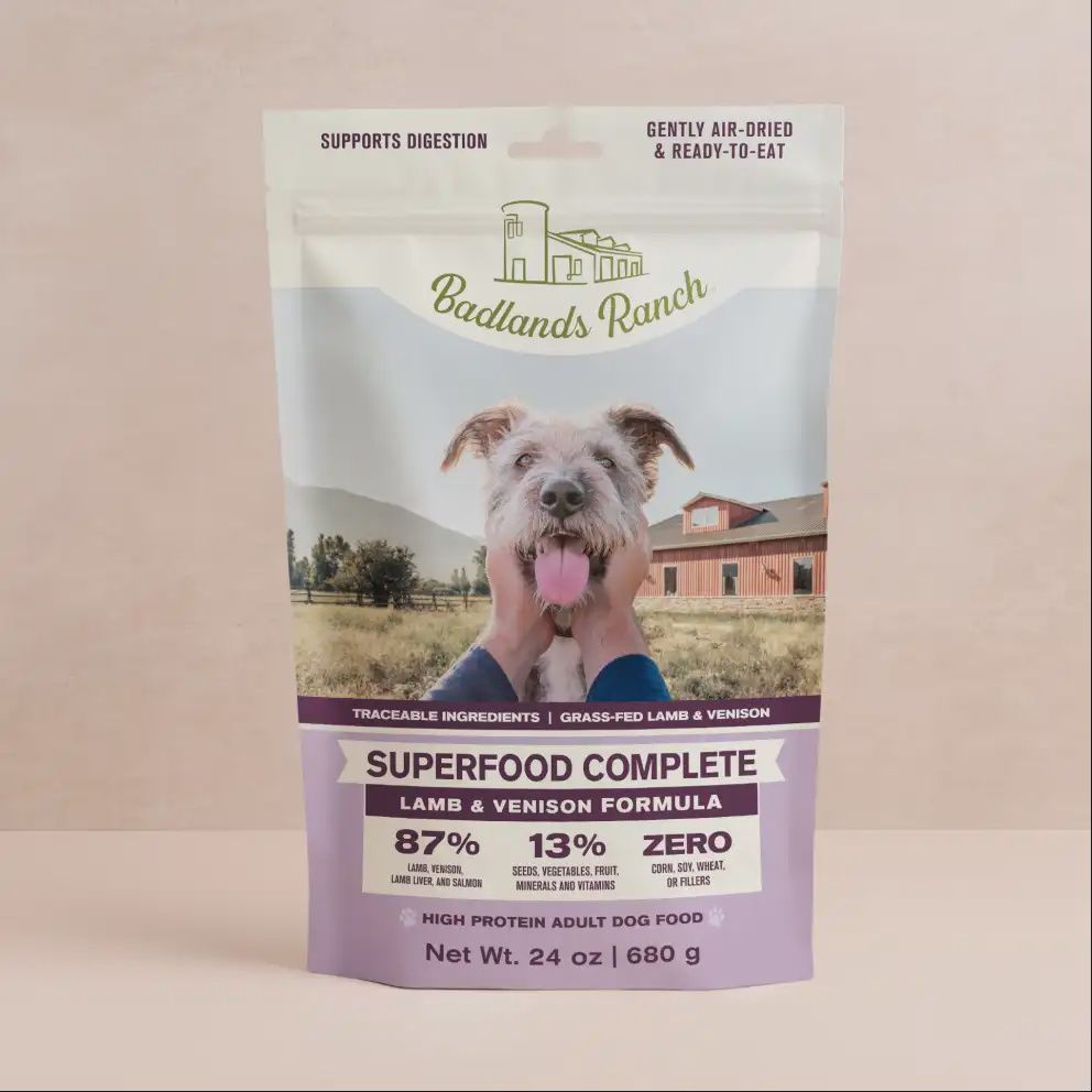 24OZ BADLANDS RANCH SUPERFOOD COMPLETE LAMB &amp; VENISON