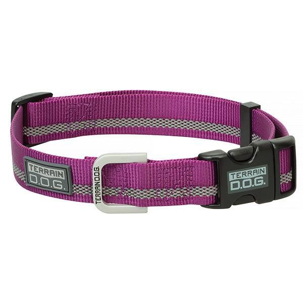 T D.O.G SNAP COLLAR PLUM L
