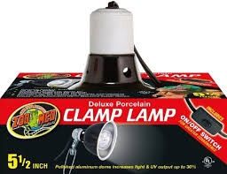 DIX PORC CLAMP LAMP BLK