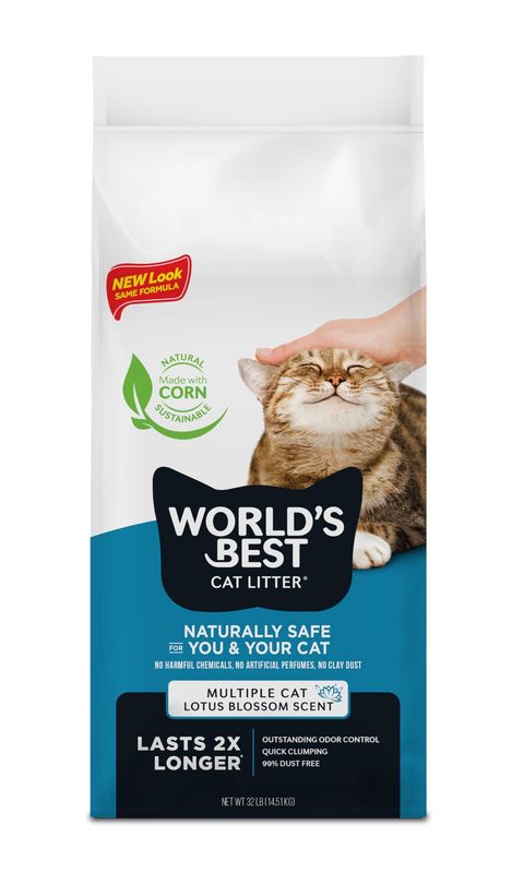 15# WORLDS BEST CAT LITTER MULTIPLE CAT LOTUS BLOSSOM SCENT CS/3