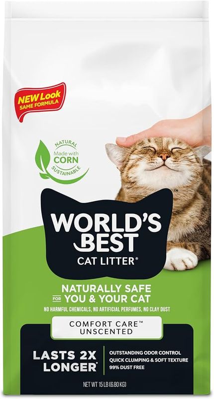 15# WORLDS BEST CAT LITTER ORIGINAL UNSCENTED CS/3