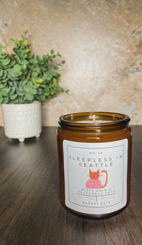 SLEEPLESS IN SEATTLE: MISTY RAIN ODOR ELIMINATION CANDLE