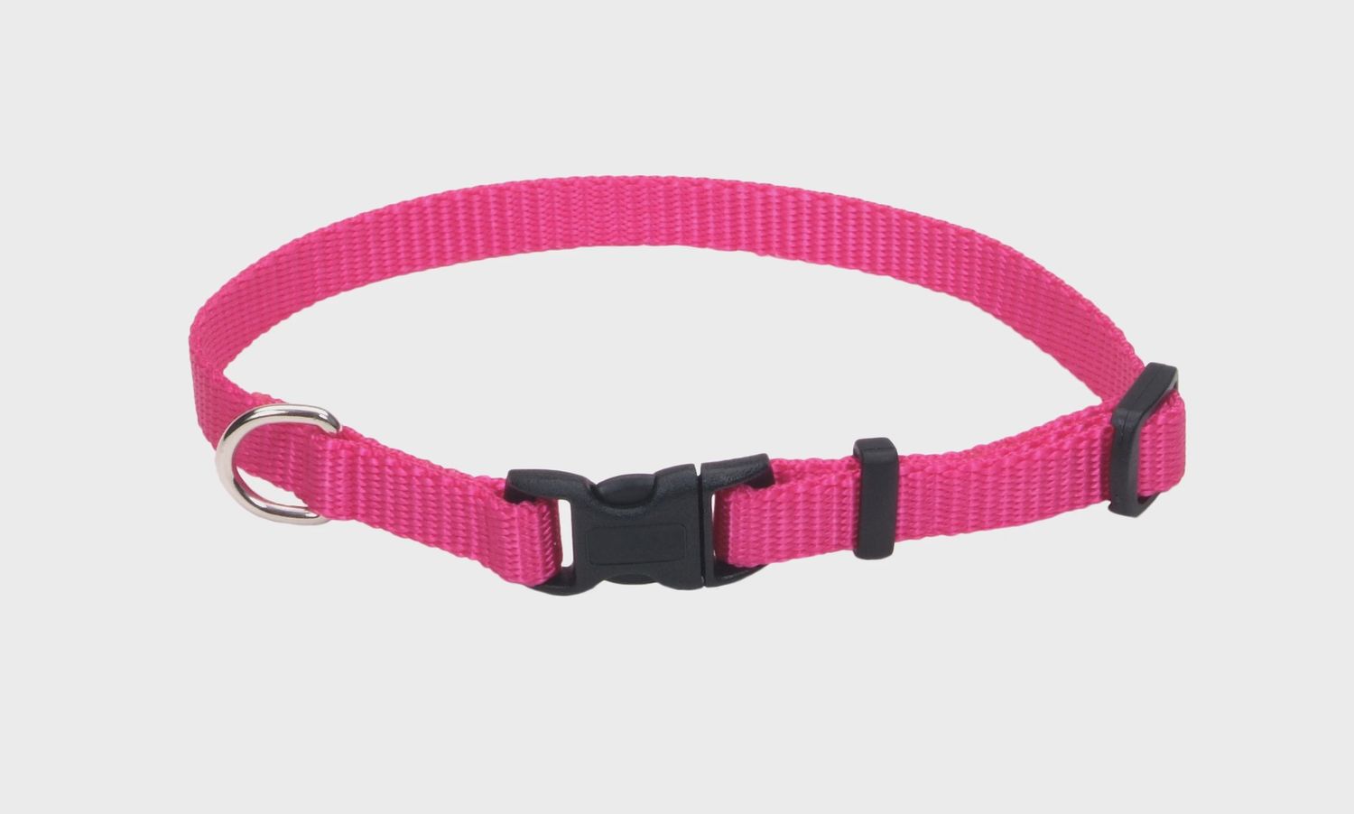 5/8&quot; N.PINK ADJ COLLAR 10-14&quot;