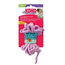 KONG PULL-A-PARTZ YARNZ CATNIP ASSORTED CAT TOY
