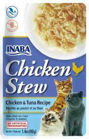 1.4OZ INABA CHICKEN STEW CHICKEN &amp; TUNA RECIPE CAT TREAT CS/8