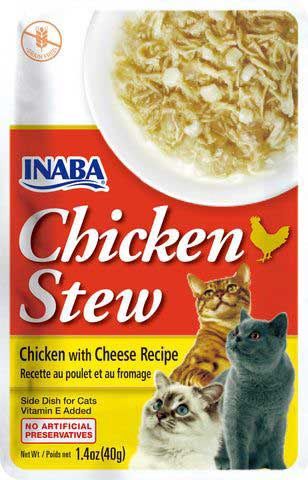 1.4OZ INABA CHICKEN STEW CHICKEN WITH CHEESE RECIPE CAT TREAT CS/8