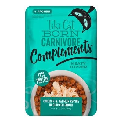 2.1OZ TIKI CAT COMPLEMENTS CHICKEN &amp; SALMON CS/12