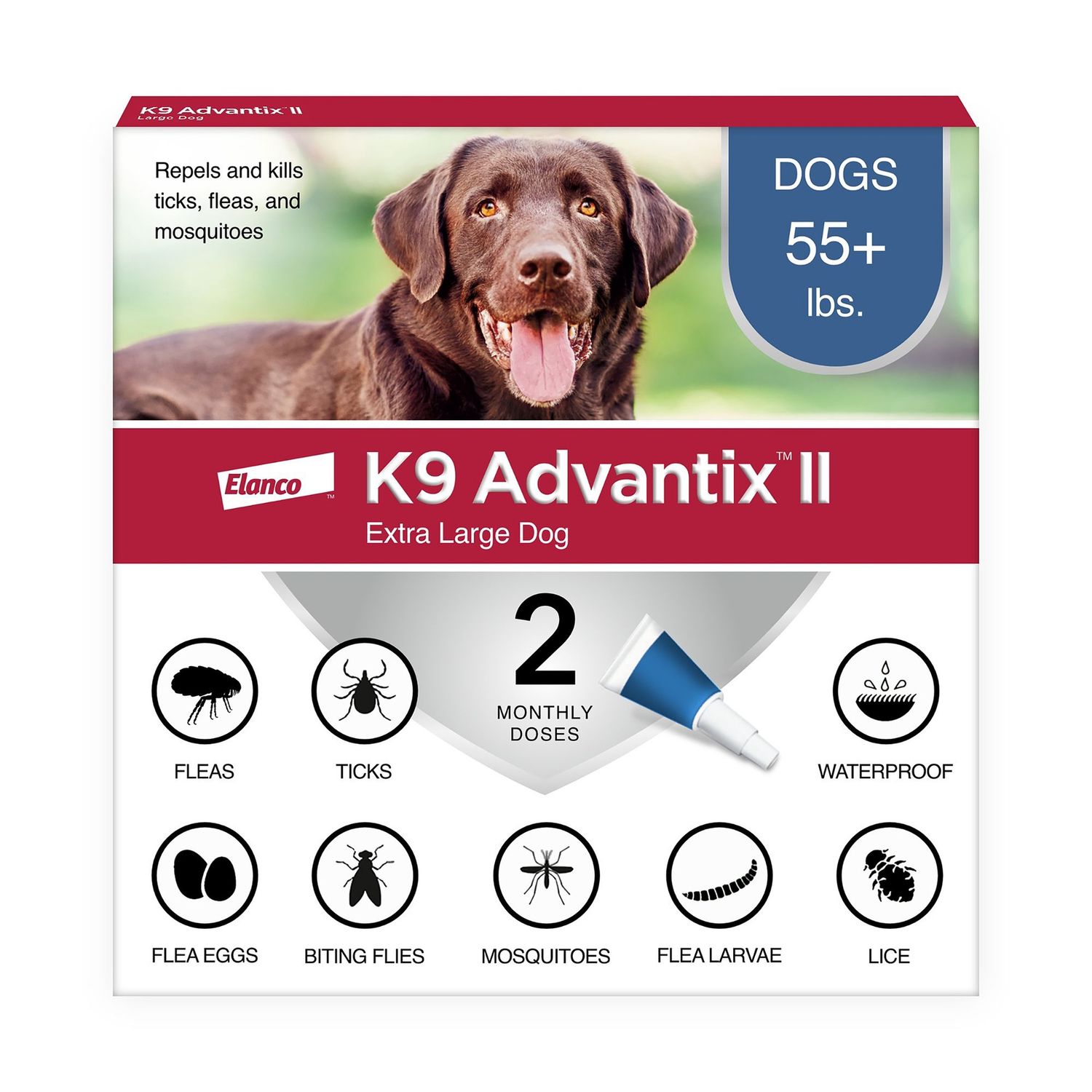K9 ADVANTIX II 55+# SINGLE D