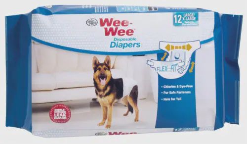 FOUR PAWS LG/XLG DIAPERS 12CT