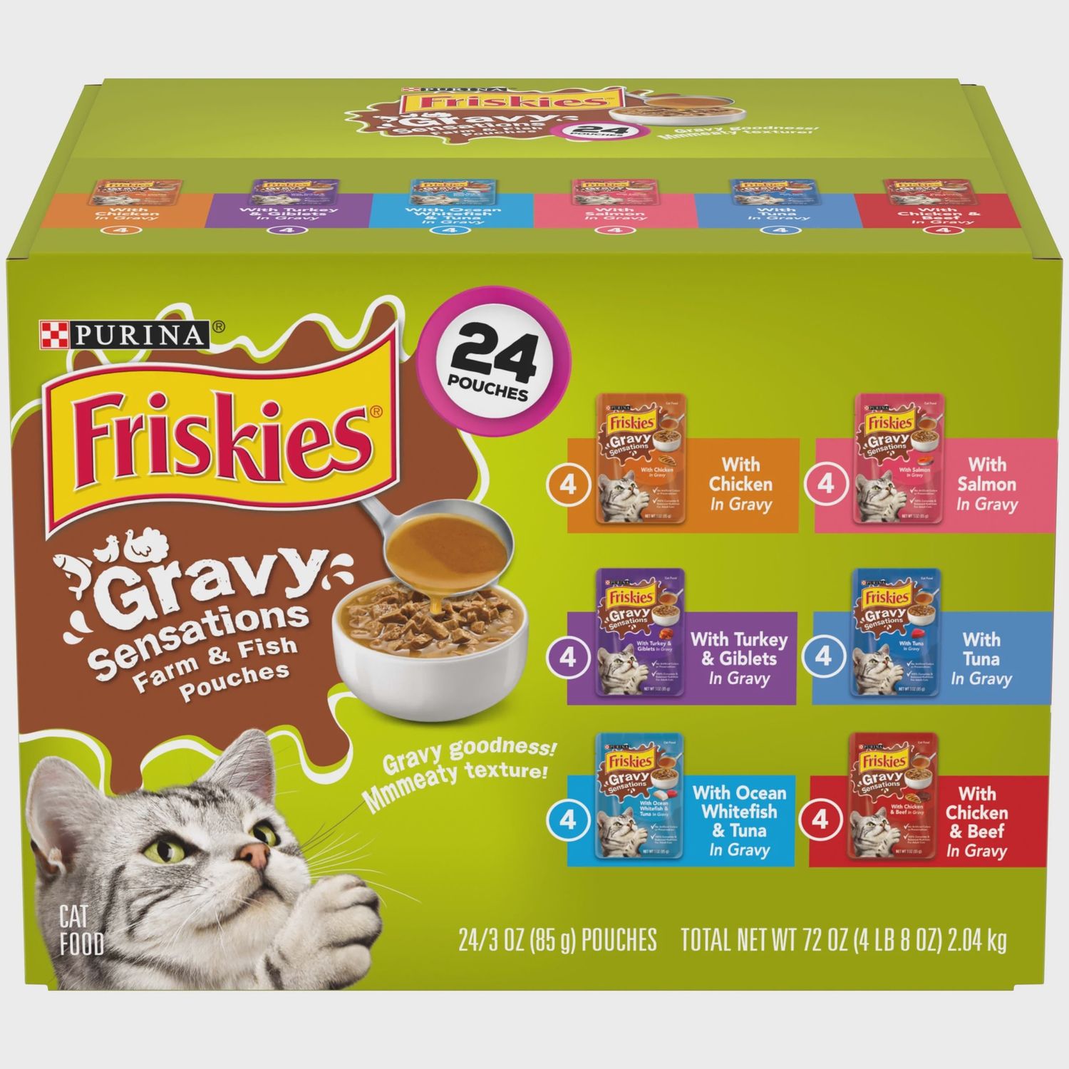 FRISKIES GRVY MIXED POUCH CS24