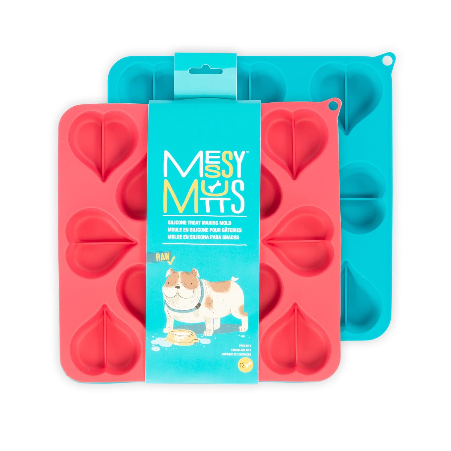 MM TREAT MOLD HEART 2PK