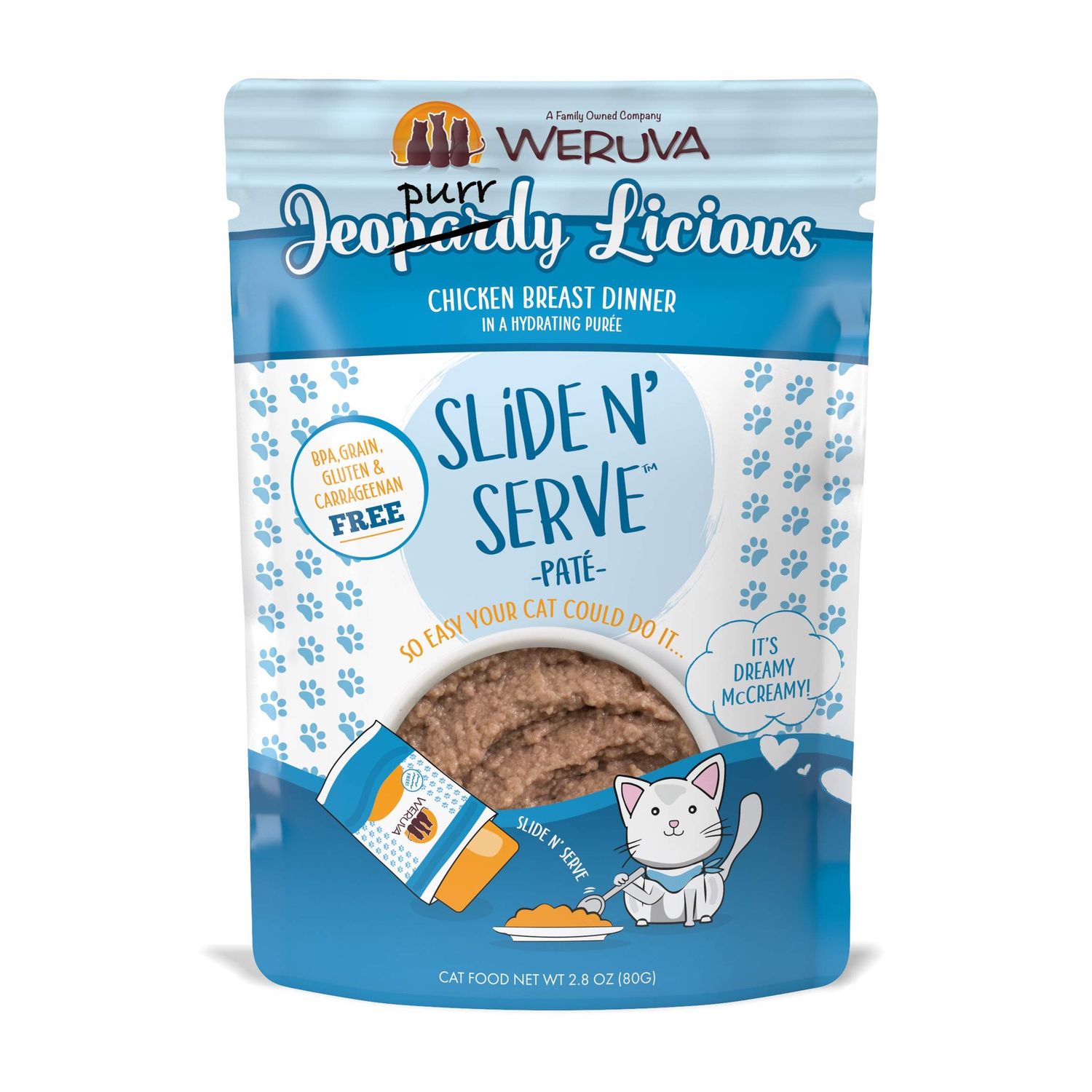 WERUVA SLIDE N&#39; SERVE PURRDY LICIOUS 2.8OZ