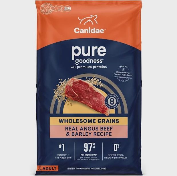 22# CANIDAE PURE GOODNESS REAL BEEF &amp; BARLEY