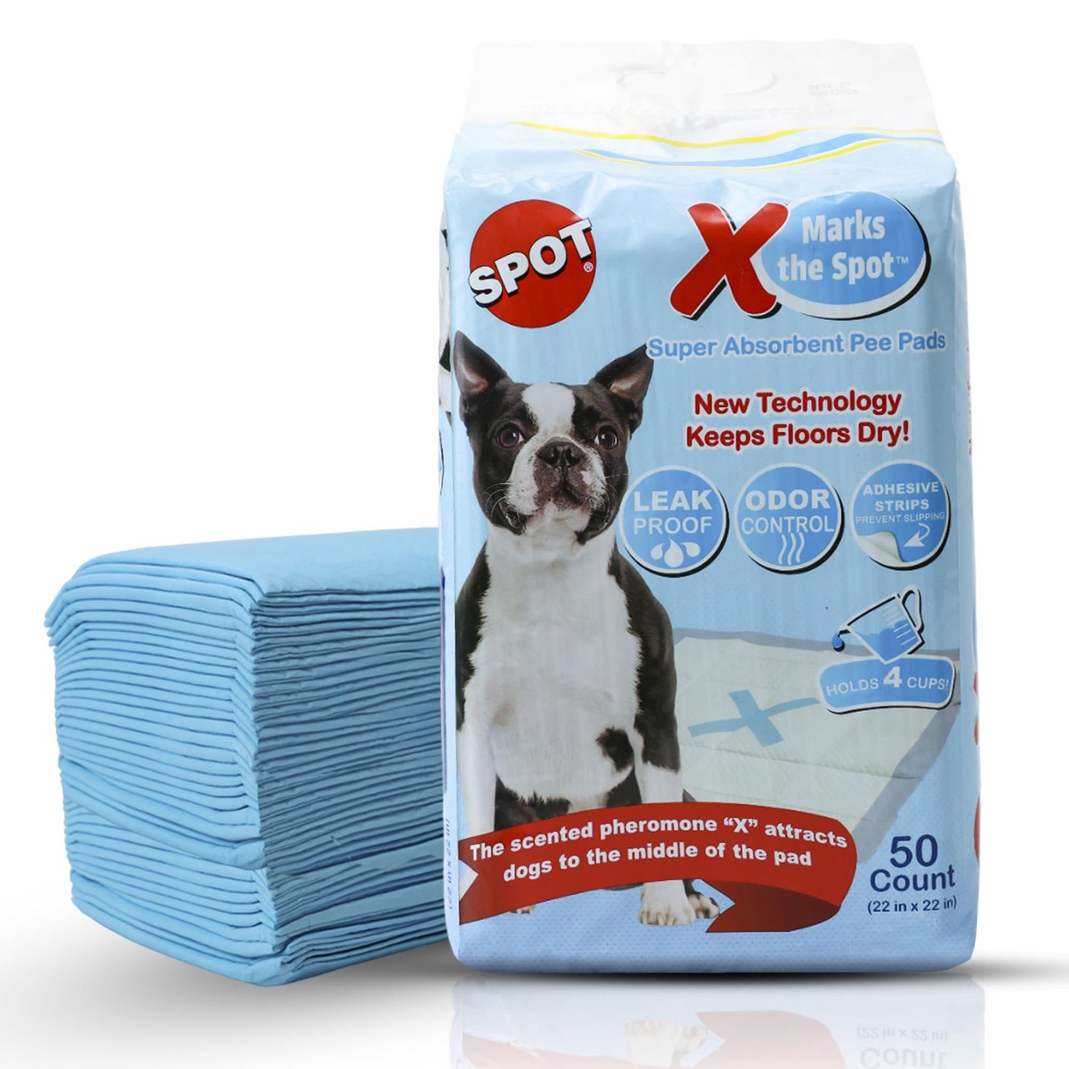 50CT X MARKS THE SPOT PUP PADS