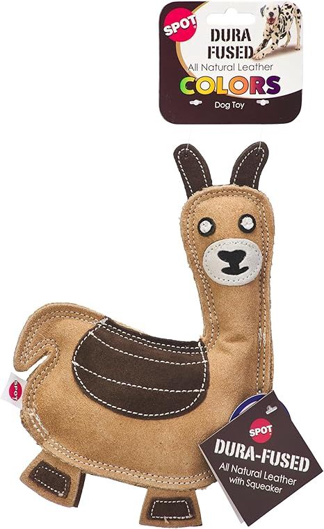 Dura-Fuse Leather Llama Toy 9&quot;