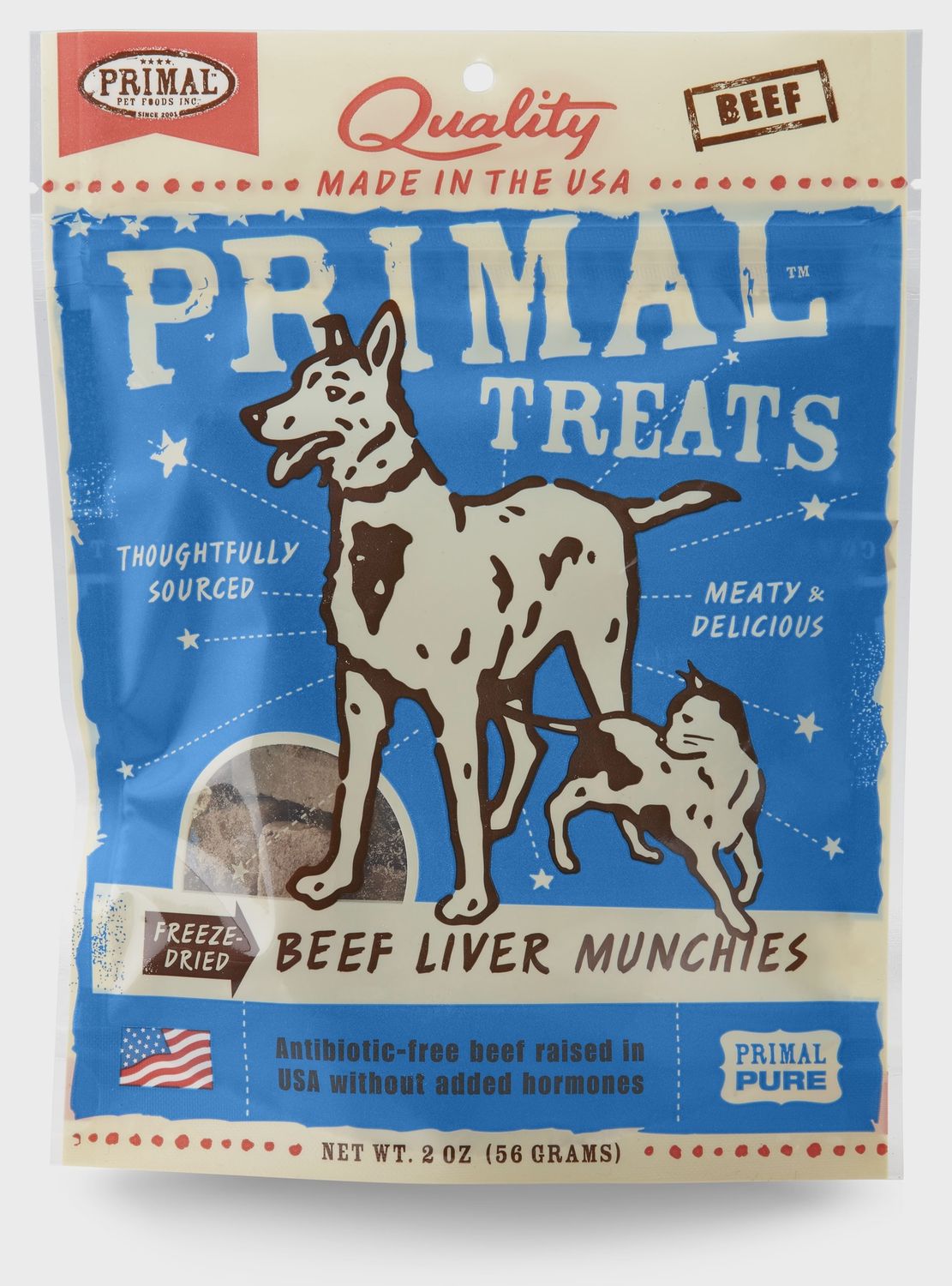 PRIMAL 2OZ BEEF LIVER MUNCHIES