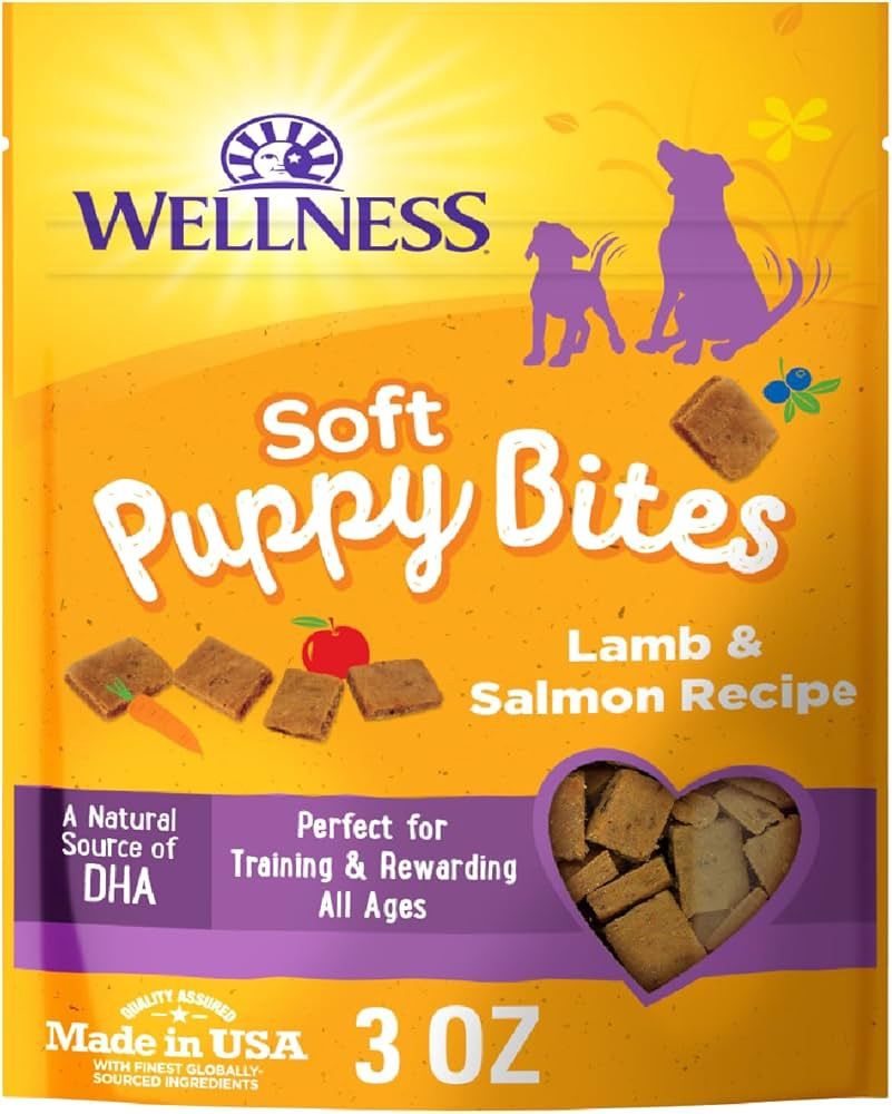 WELLNESS SOFT PUPPY BITES LAMB &amp; SALMON 3OZ