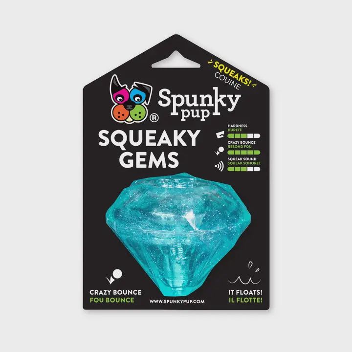 SPUNKY PUP SQUEAKY GEMS! DIAMOND AND HEART SQUEAKERS