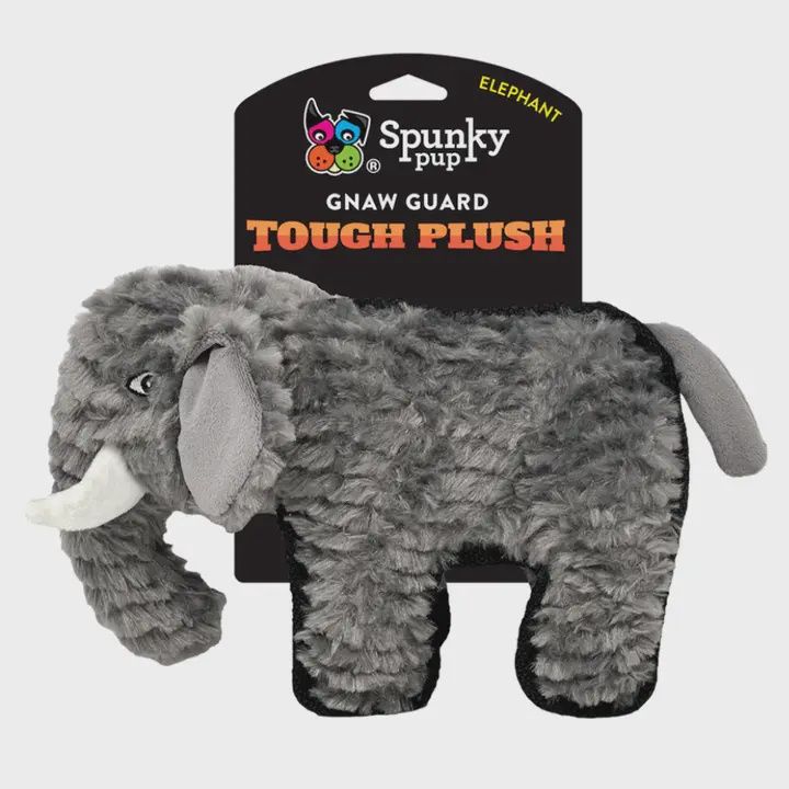 SPUNKY PUP TOUGH PLUSH DOG TOY ELEPHANT