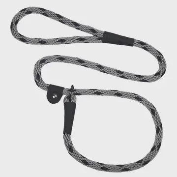Slip Lead - 1/2&quot; X 6&#39;  Black Ice - Silver