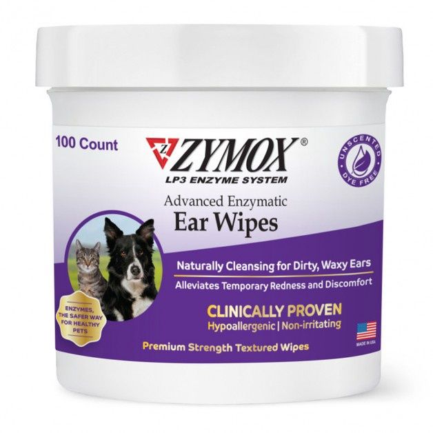 100CT ZYMOX ADVANCED ENZYMATIC EAR WIPES